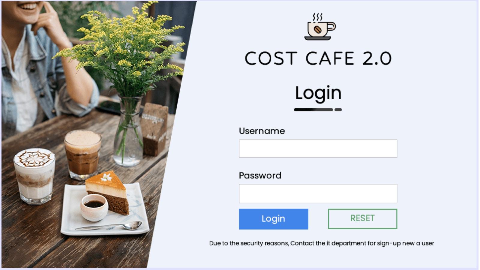Screenshot of COST CAFE